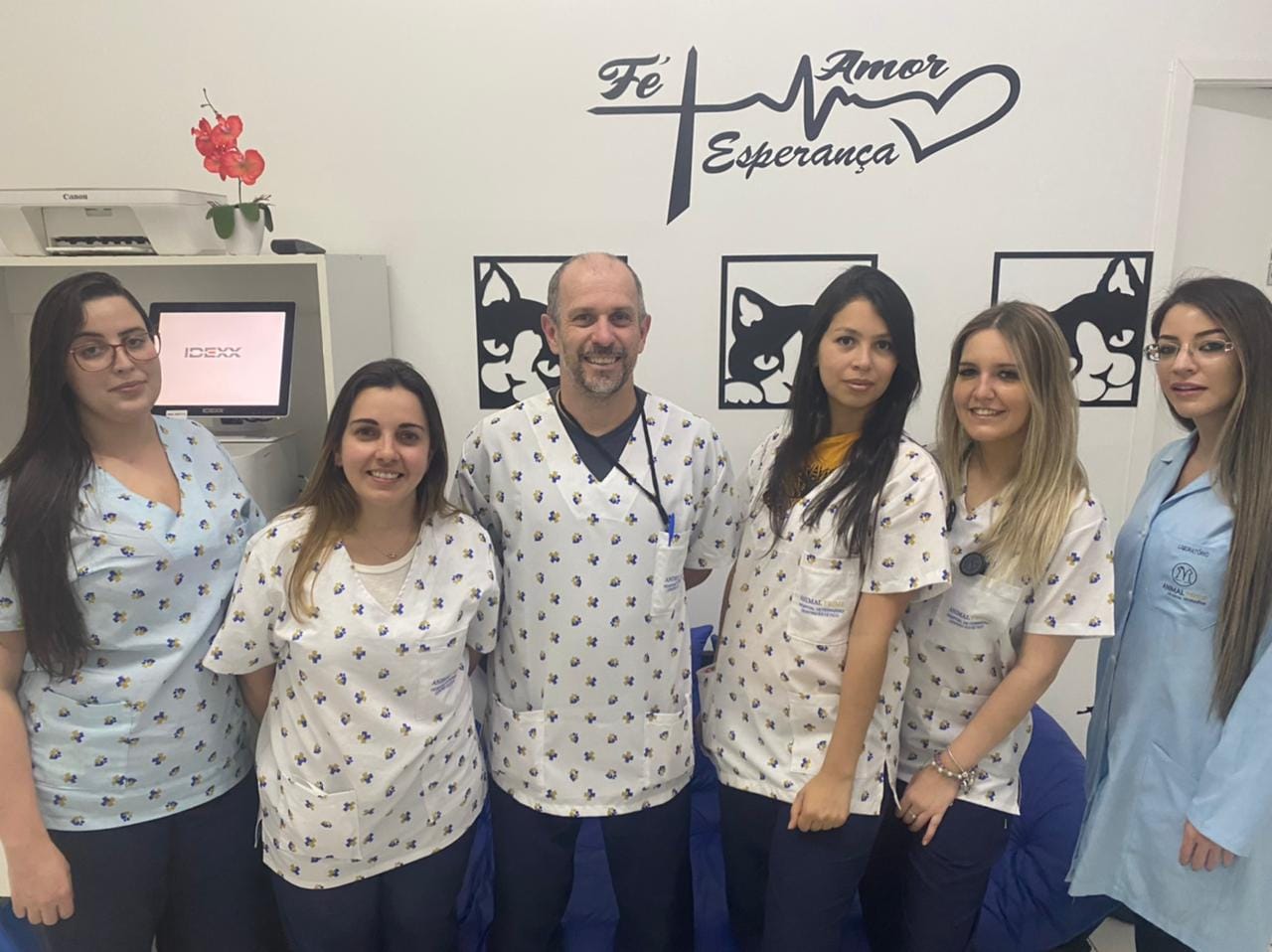 Equipe veterinária