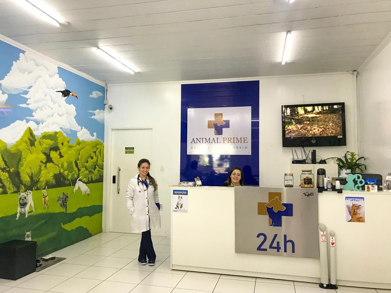 Recepção da clínica